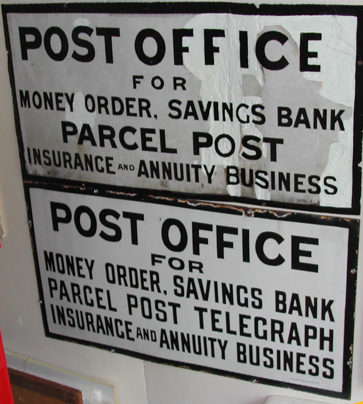 Post Office signs Post Office signs