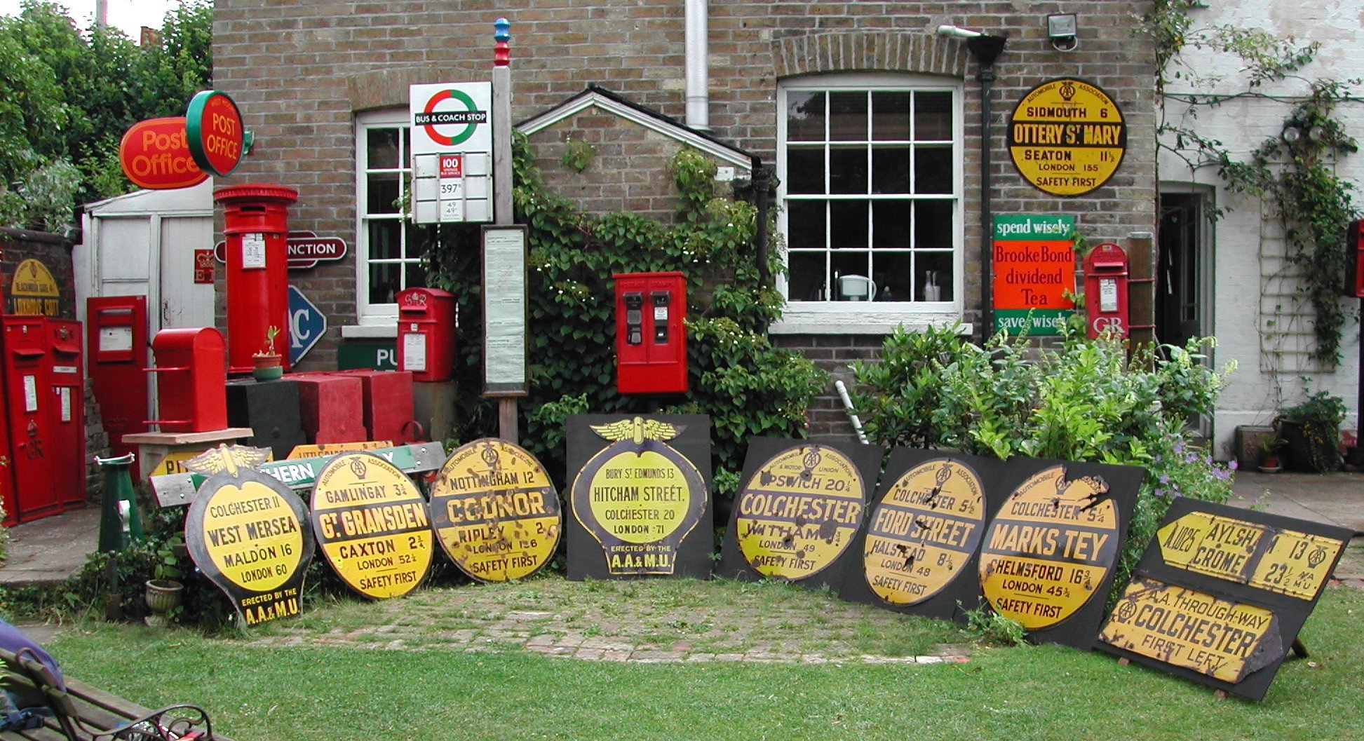 The AA Village Signs display
